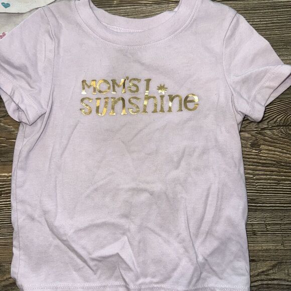 Lot Of 3 Cat & Jack Baby Girl Short Sleeve Tee. Size 12 Months NWOT. C - Picture 3 of 4